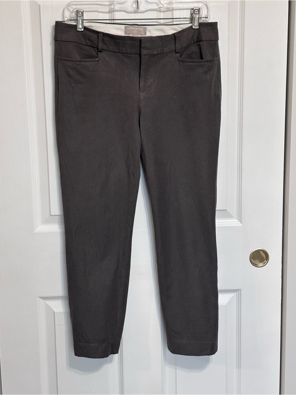 Banana Republic Sloan Fit Rayon Skinny Pants Gray Grey Women’s Size 8